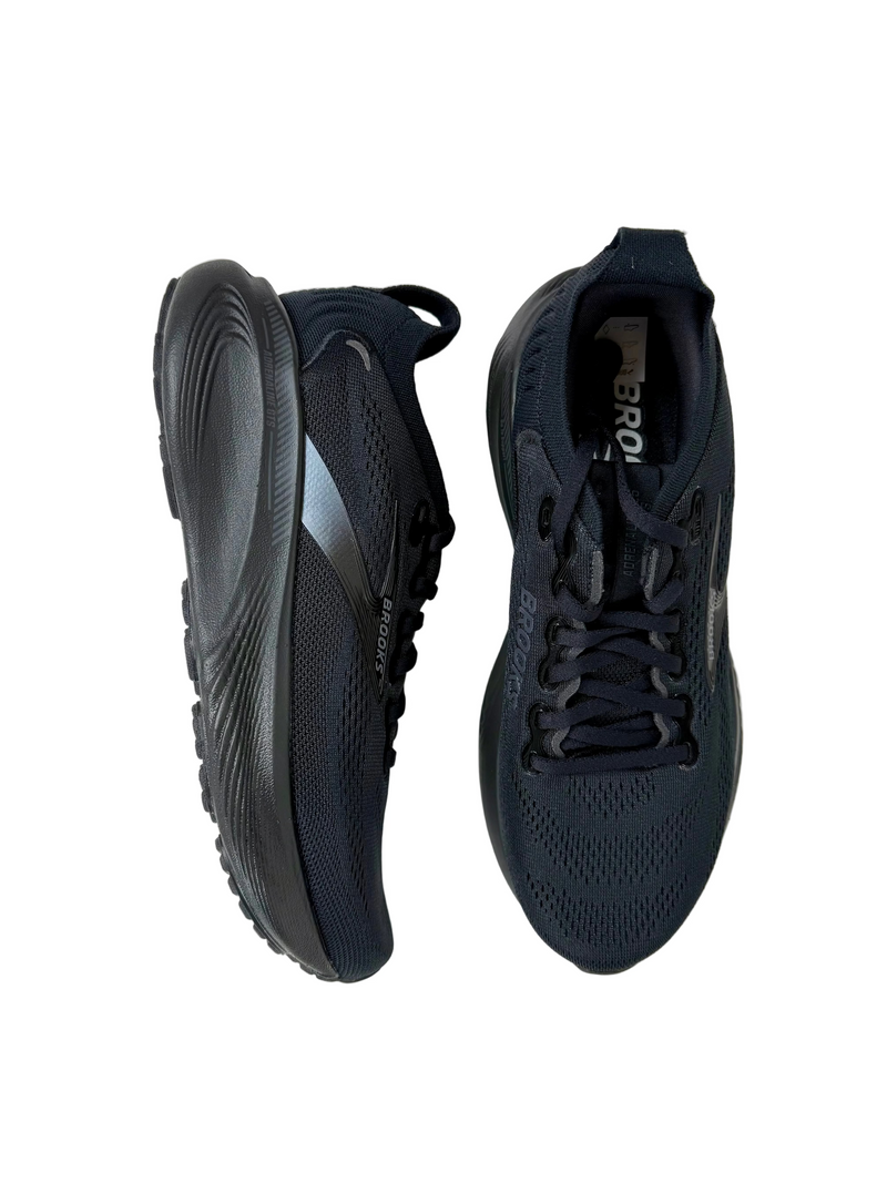 Load image into Gallery viewer, black brooks trainers
