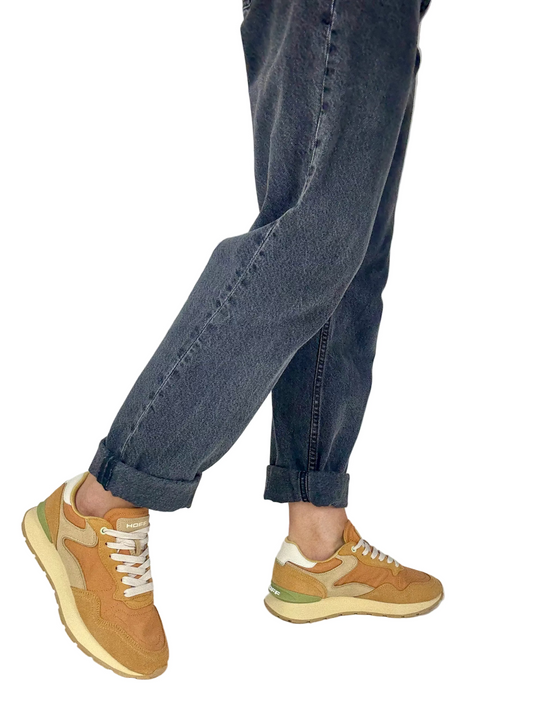 ladies mustard trainers