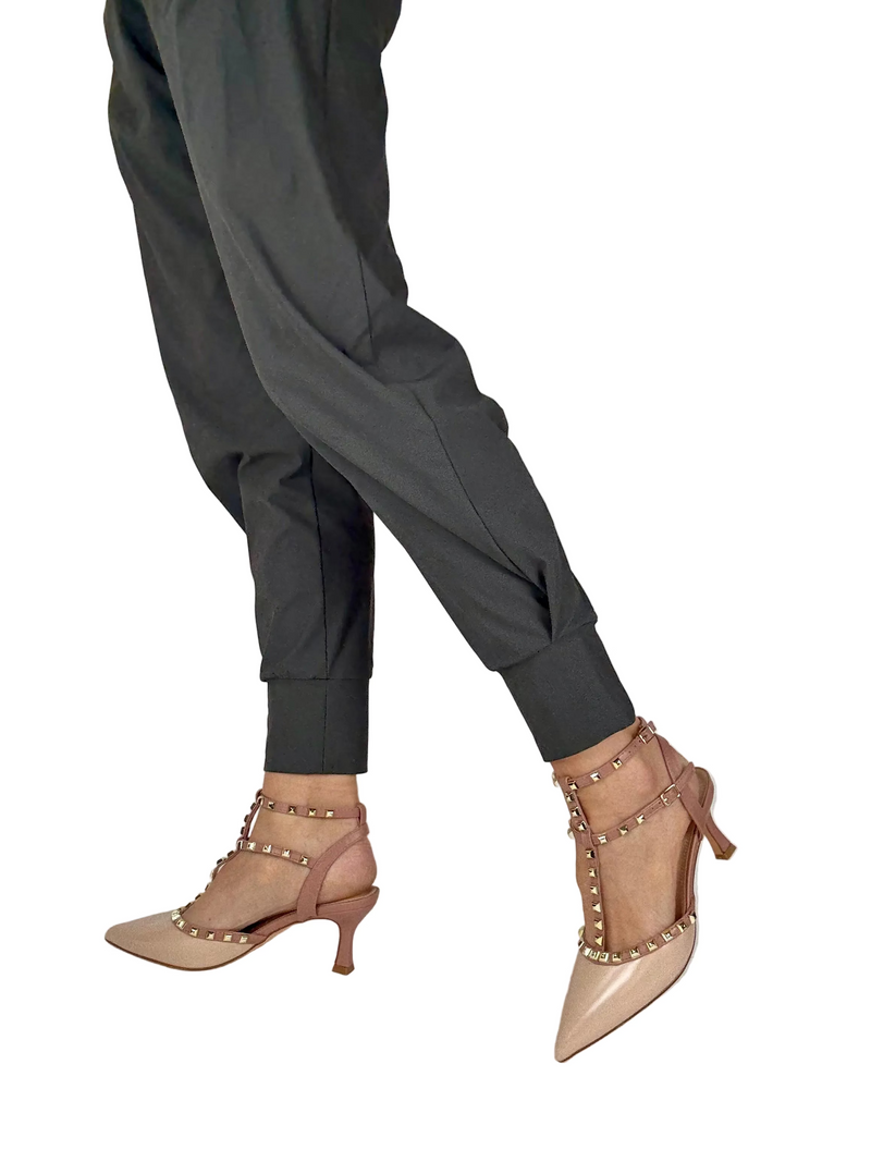 Load image into Gallery viewer, nude sling back heels
