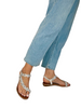 silver flat sandals