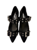 black pointed pumps