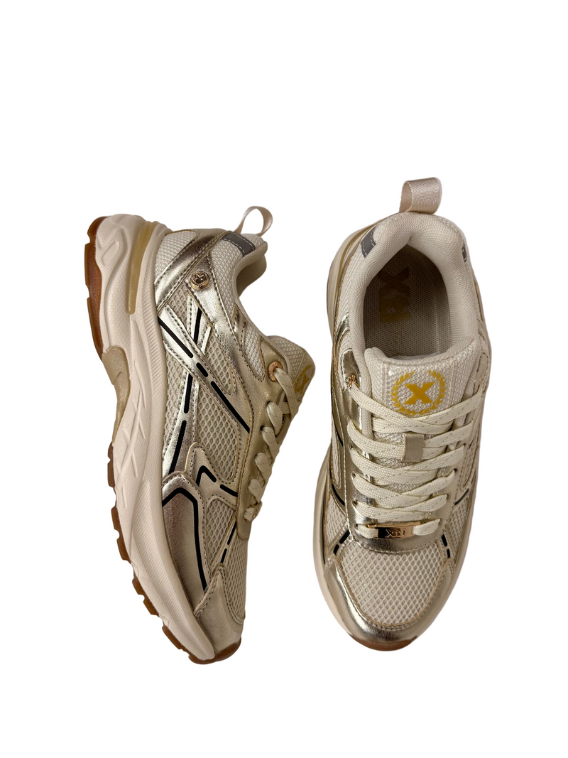 Load image into Gallery viewer, gold trainers
