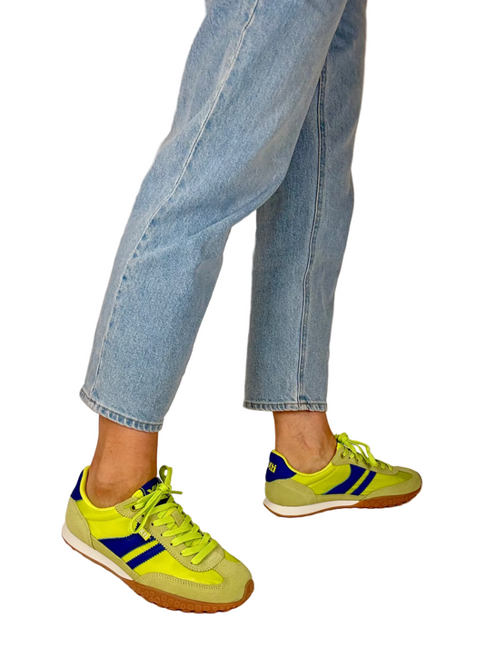 yellow sneakers