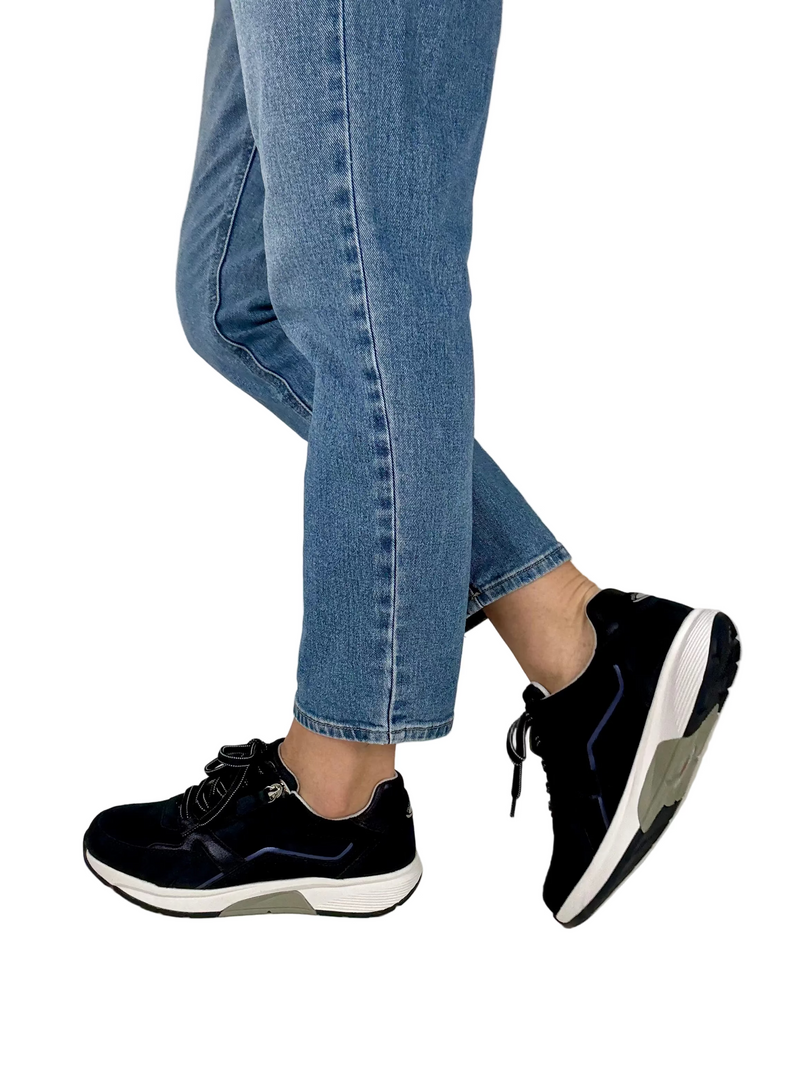 Load image into Gallery viewer, navy gabor shoes
