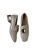 womens block heeled loafers