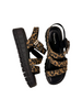 leopard print sandals