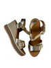gold sandals
