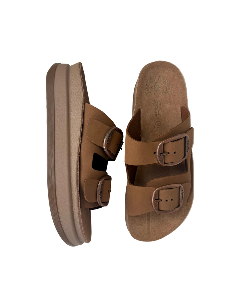 Load image into Gallery viewer, brown platform sandals

