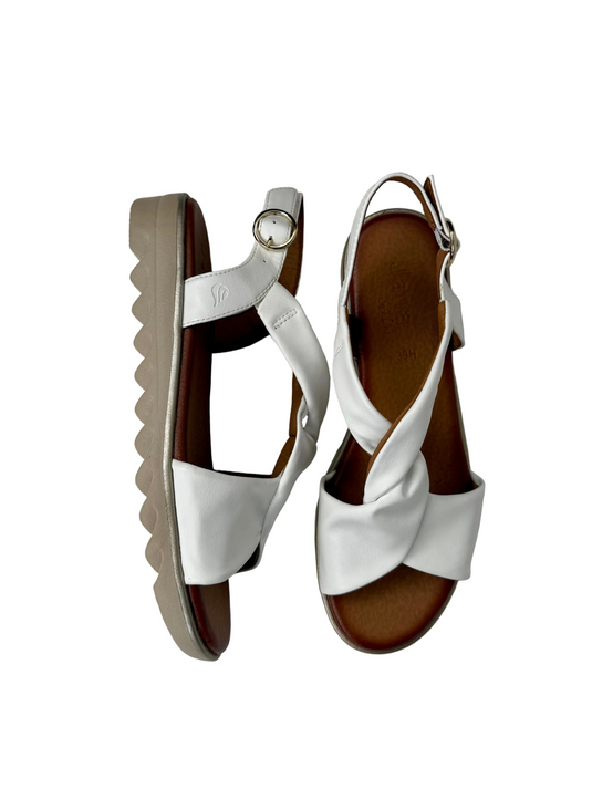 ladies white sandals