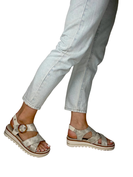 silver wedge sandals