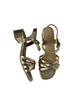 wide fitting gold sandals