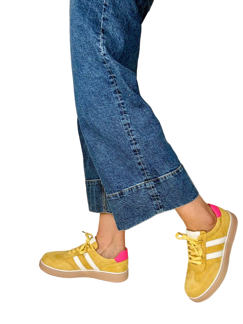 Load image into Gallery viewer, yellow casual summer trainers
