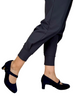 navy wide fitting shoes
