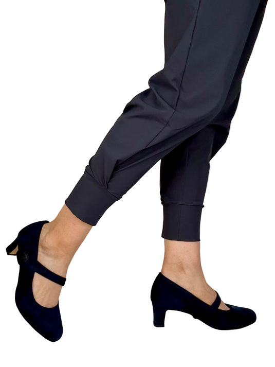 navy wide fitting shoes