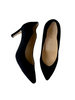 black suede heels