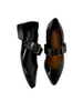 flat patent shoes