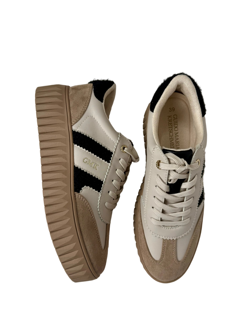Load image into Gallery viewer, white platform trainers
