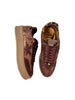 burgundy platform sneakers