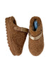 brown mule fluffy slippers
