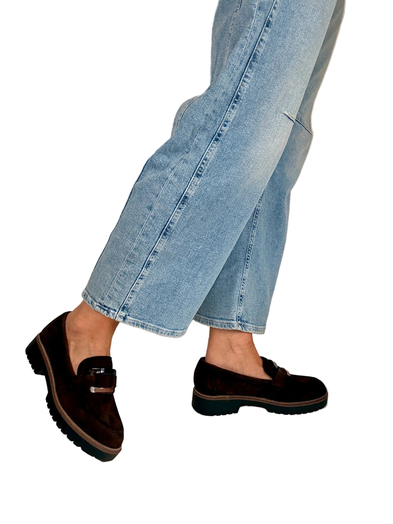 Load image into Gallery viewer, brown suede loafers
