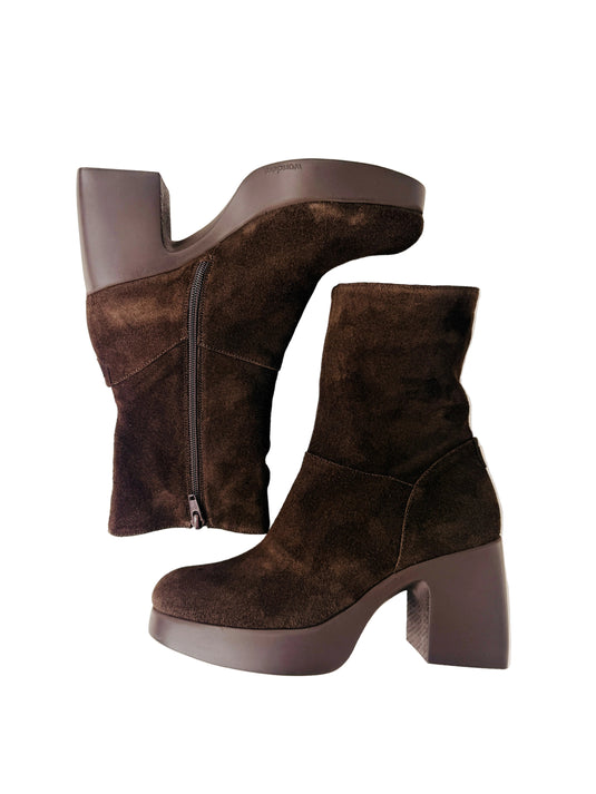 chunky heeled boots