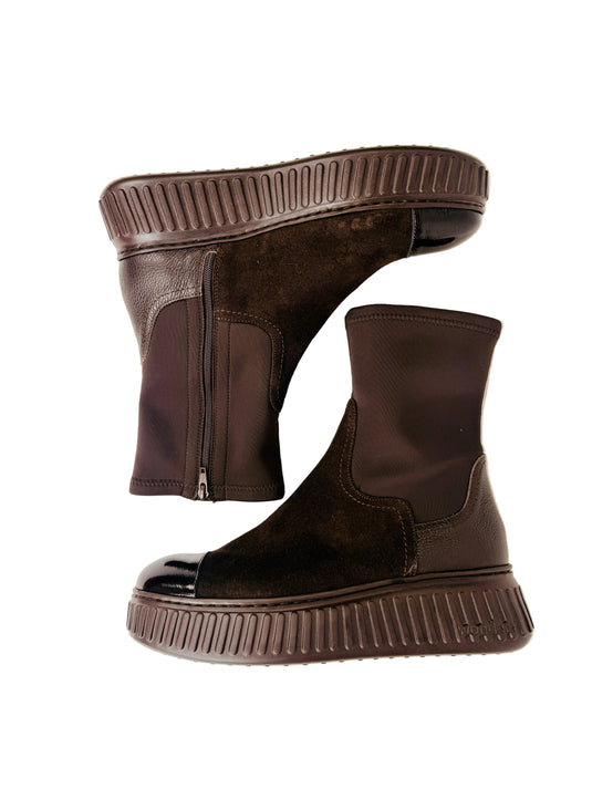 brown suede casual boots for women