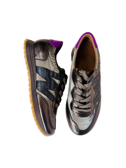 mettalic womens trainers
