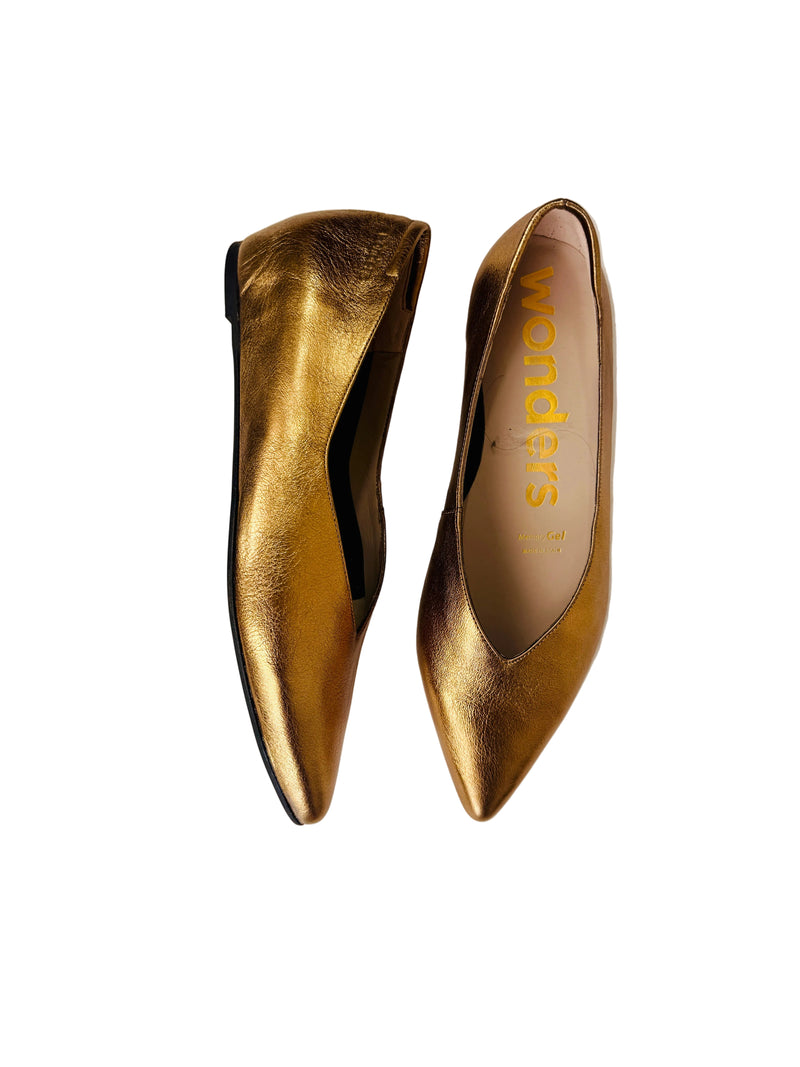 Load image into Gallery viewer, gold pumps for wmen
