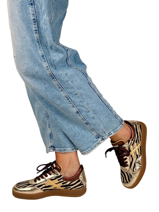 zebra style fashion sneakers