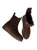 brown suede wedge boots