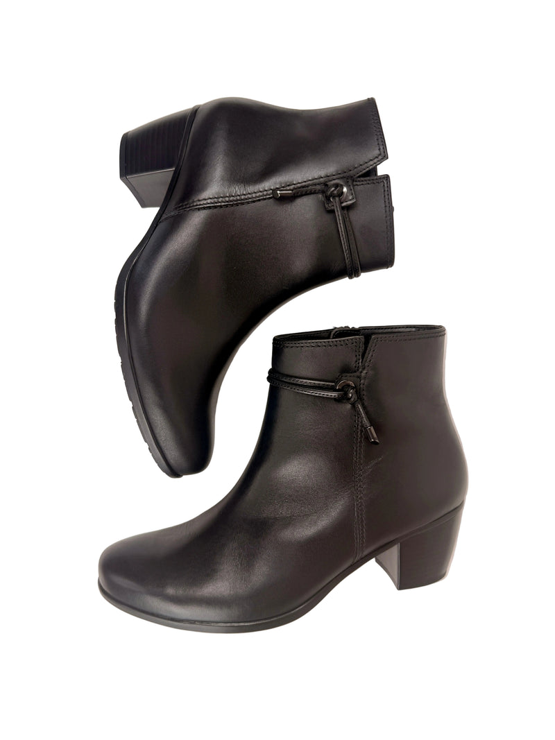 Load image into Gallery viewer, black gabor heeled boots
