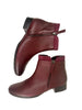 burgundy low heel boots gabor
