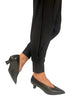 black low heeled shoes