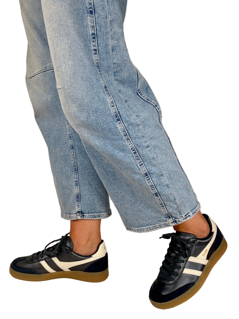 Load image into Gallery viewer, navy gola trainers
