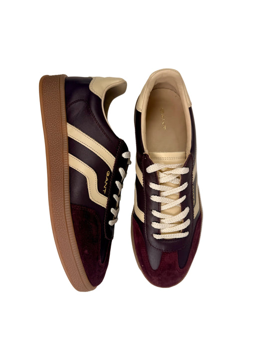 burgundy gant trainers