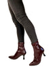 burgundy miss elastic boots