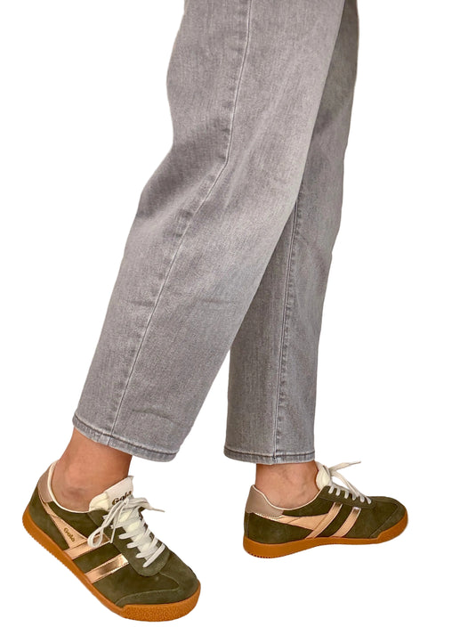 green gola trainers