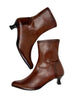 low heels boots miss elastic
