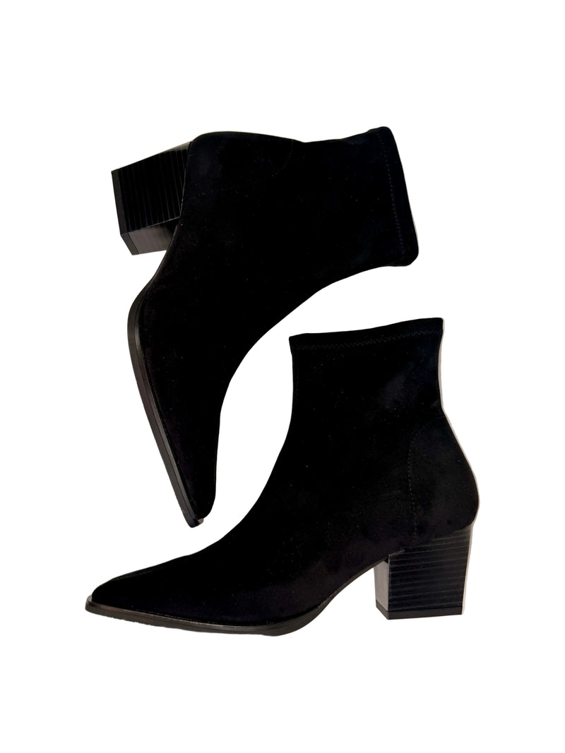 Load image into Gallery viewer, black miss elastic boots
