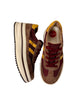burgundy platform sneakers