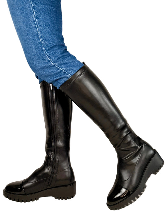 black long boots