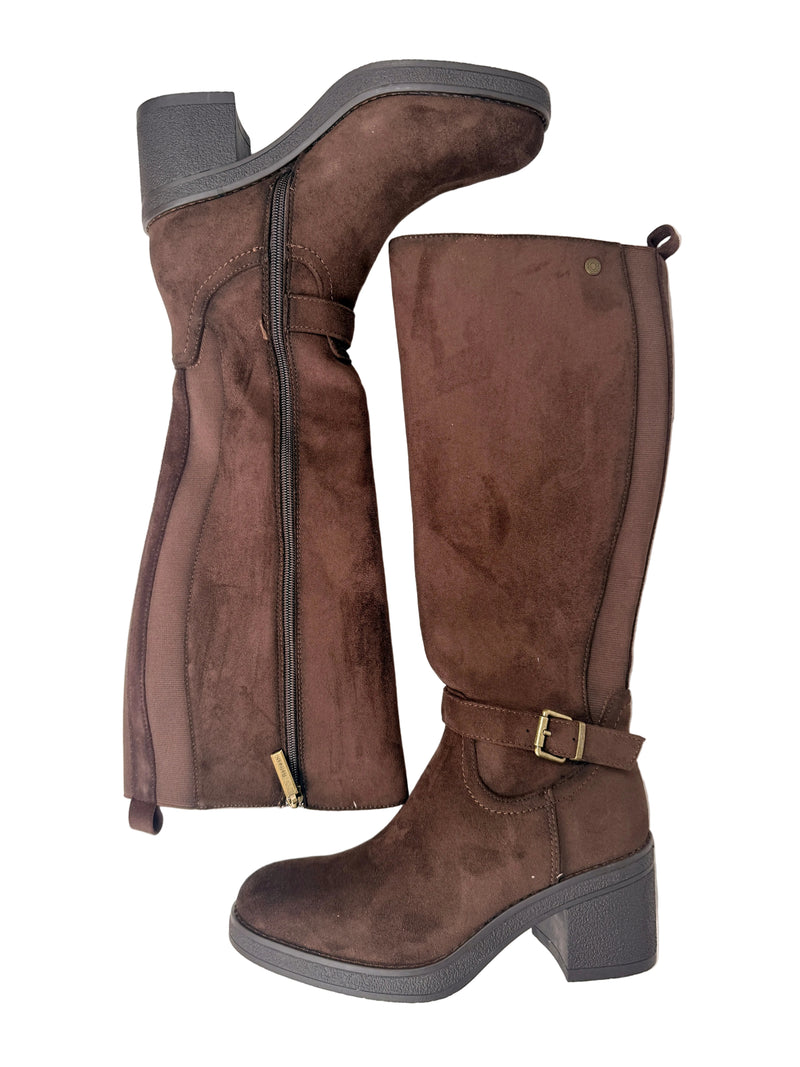 Load image into Gallery viewer, brown knee high boots

