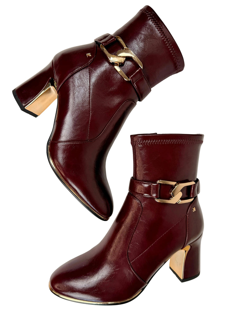 Load image into Gallery viewer, burgundy boots
