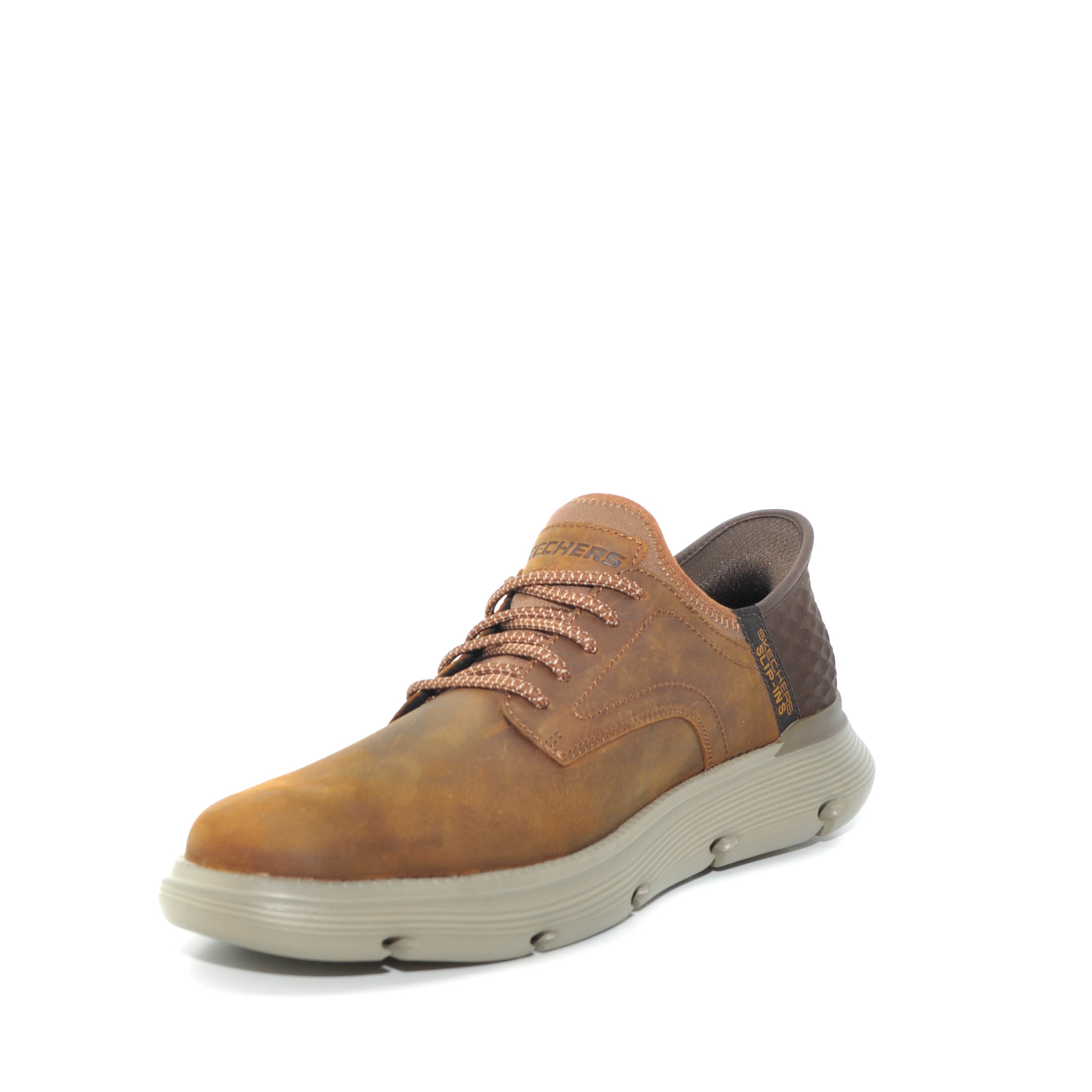 brown slip in shoe