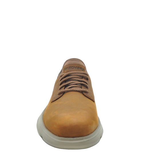 brown wide fit skechers shoes