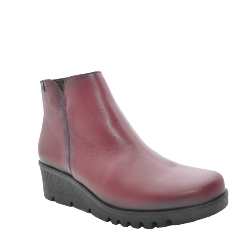 Load image into Gallery viewer, wine wedge boots
