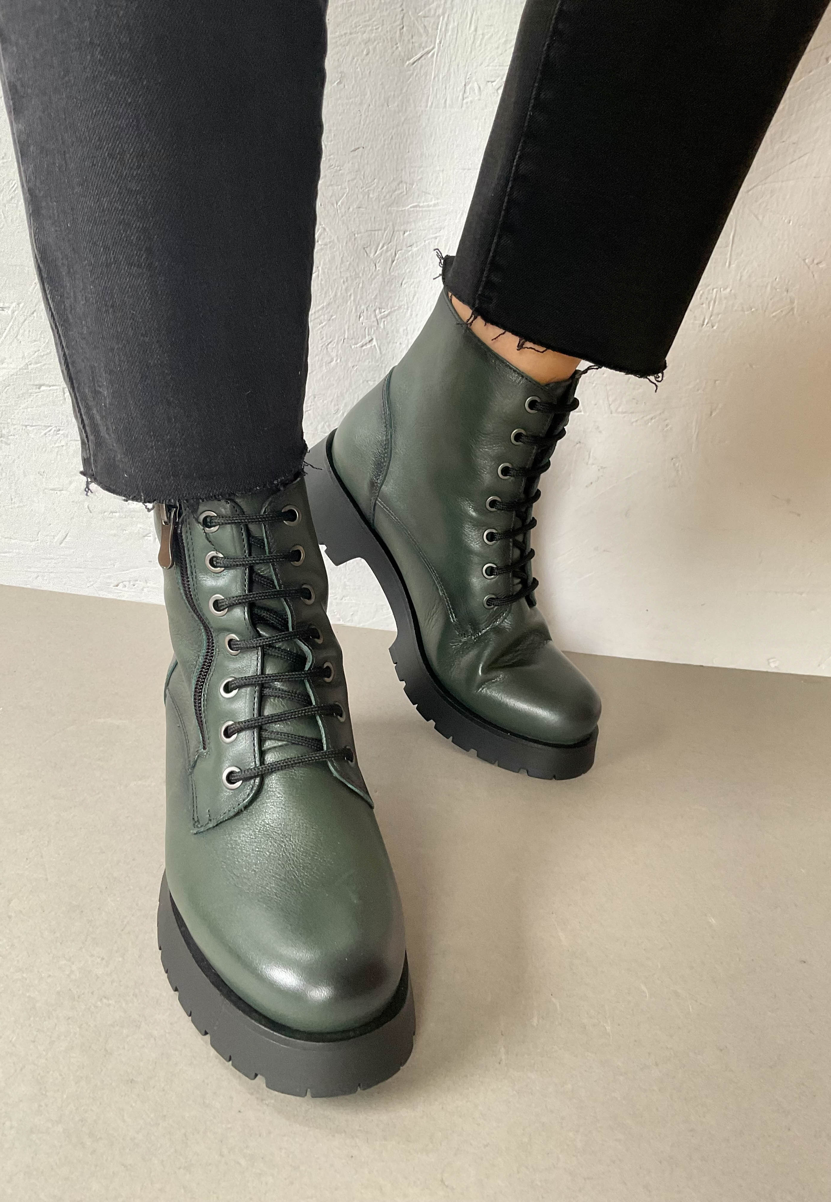green military boots