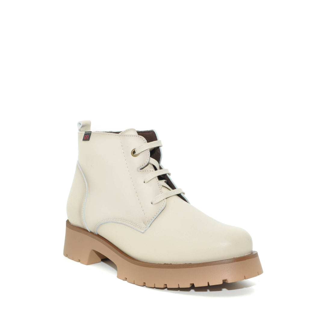 cream lace up boots