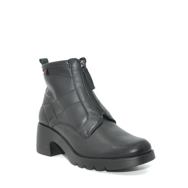 black block heel boots