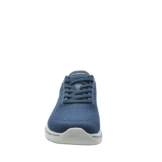 navy skechers trainers for men